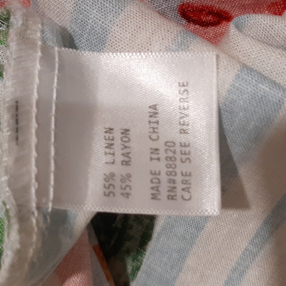 Calypso St. Barth Button Down Shirt. Womans Size XL - Picture 4 of 12